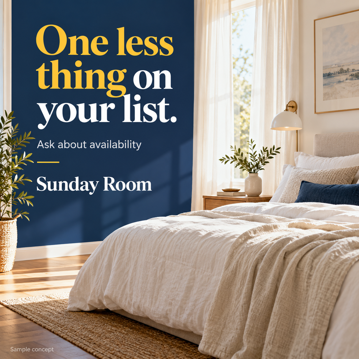 Sample cleaning ad: One less thing on your list